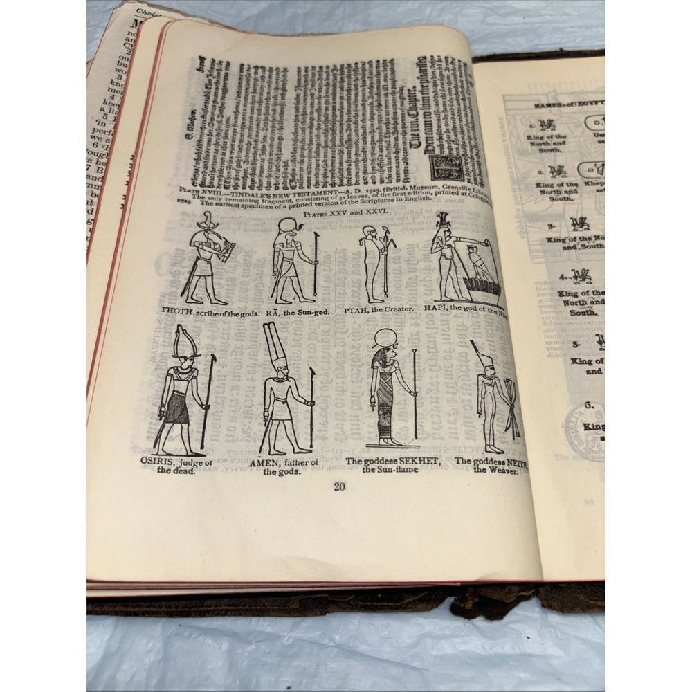 Antique Saalfield Holy Bible Illustrated Maps Concordance Self Pronouncing - Picture 13 of 16